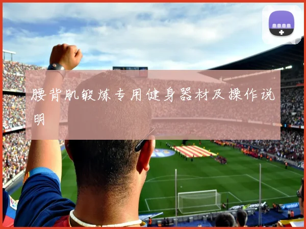 腰背肌锻炼专用健身器材及操作说明